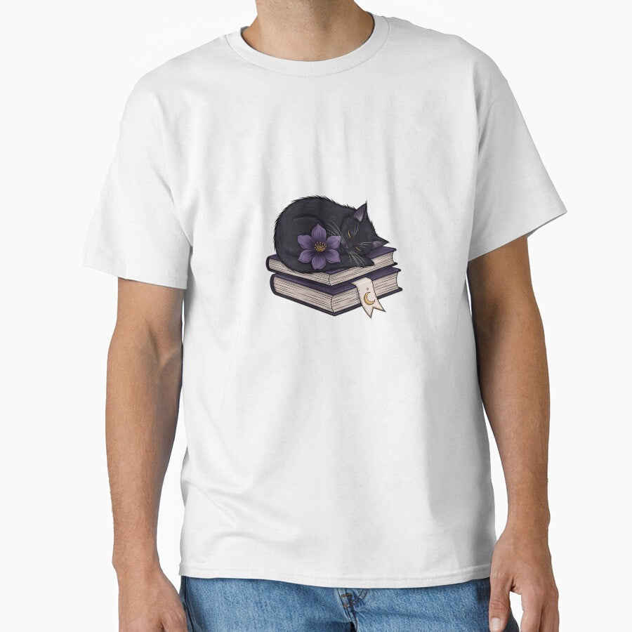 Black Cat Reading Gift by IllumeInk