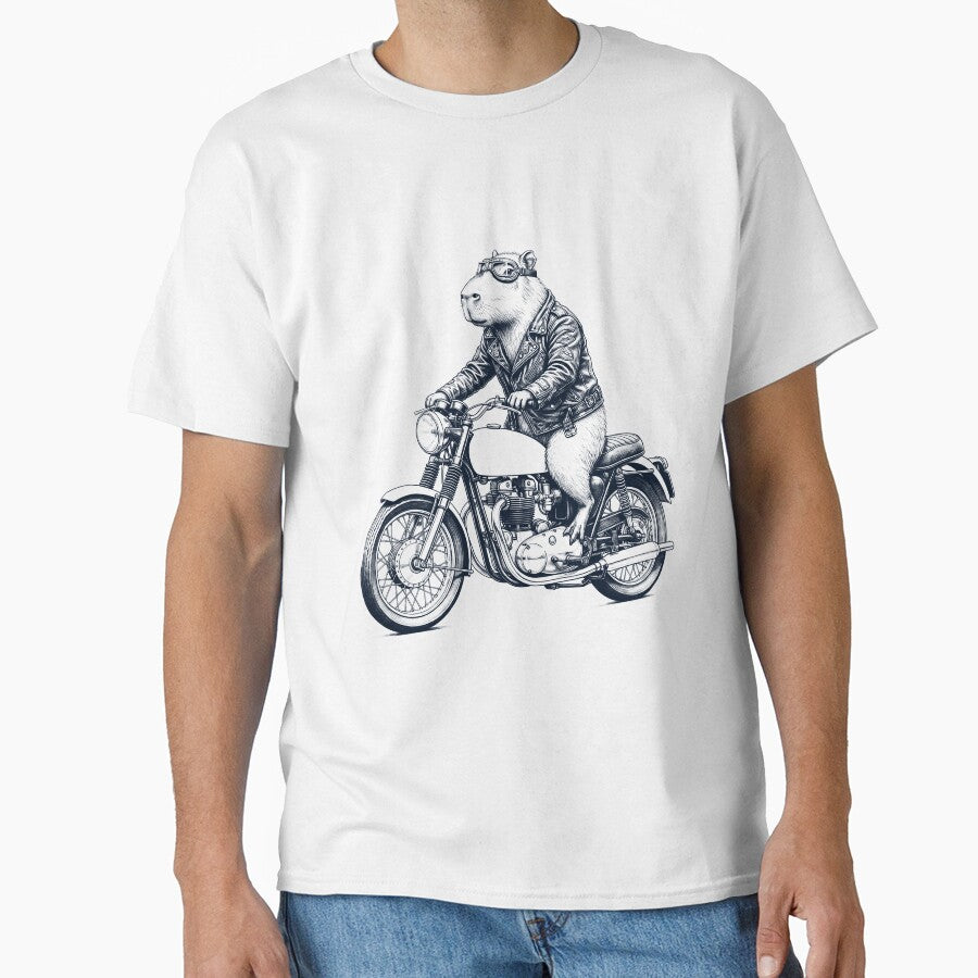 Funny Capybara Motorcycle Motorbike Animal Lover by dian-rody-crest