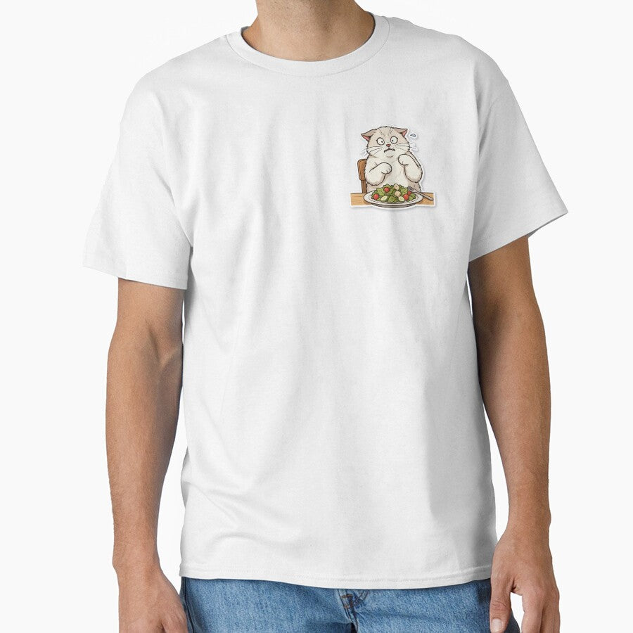 Smudge The Cat Meme Sticker - Funny White Cat At Dinner Table by Purrfectly  Furr