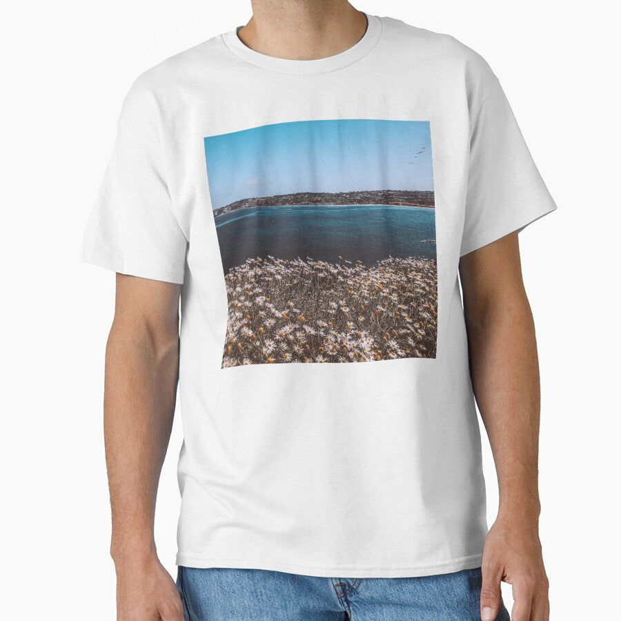 California Ocean with Flowers by 7sages