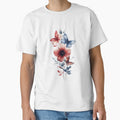 Boho Minimal Flower Collection – Chic T-Shirt, Phone Case & Laptop Sticker | Modern Floral Gift by Paka Shop
