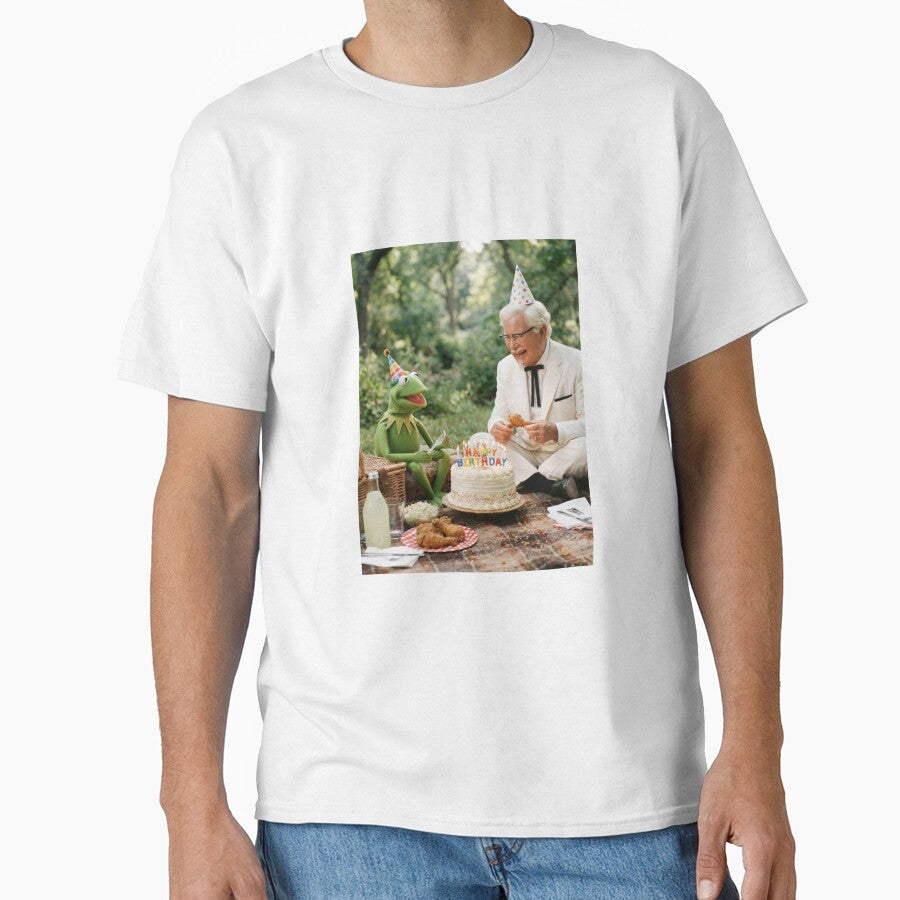 Colonel sanders kermit the frog elmo grover miss piggy meme memes funny parody birthday christmas by CheeseBlueprint