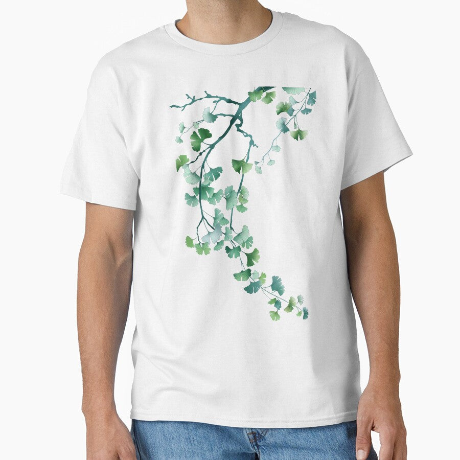 Ginkgo branch green by xiao xuans Unisex