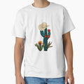 Western Cactus with Cowboy Hat – Rustic Desert Western Aesthetic Illustration by Bedoya Illustrations
