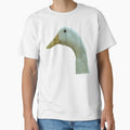 Neck Up Side Profile Of A Disgruntled Looking Duck by taiche