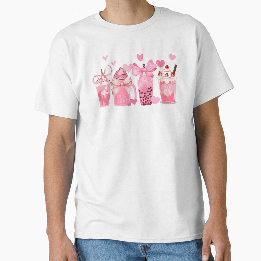 Pink Bow Coquette Pink Frappe Pink Coffee Cup Pink Latte Drink by CCKimShop