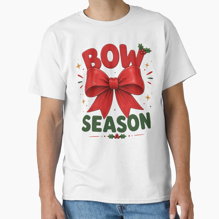 Bow Season | Christmas Bow Holiday Design by MotylekAnia