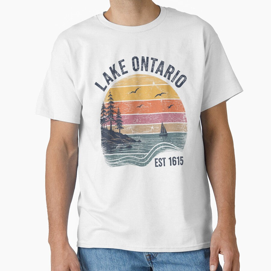 Retro Sunset Great Lakes Lake Ontario by Gargamal