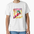 Kawaii Christmas frog with Santa's hat on a candy cane by DeVeauDesign