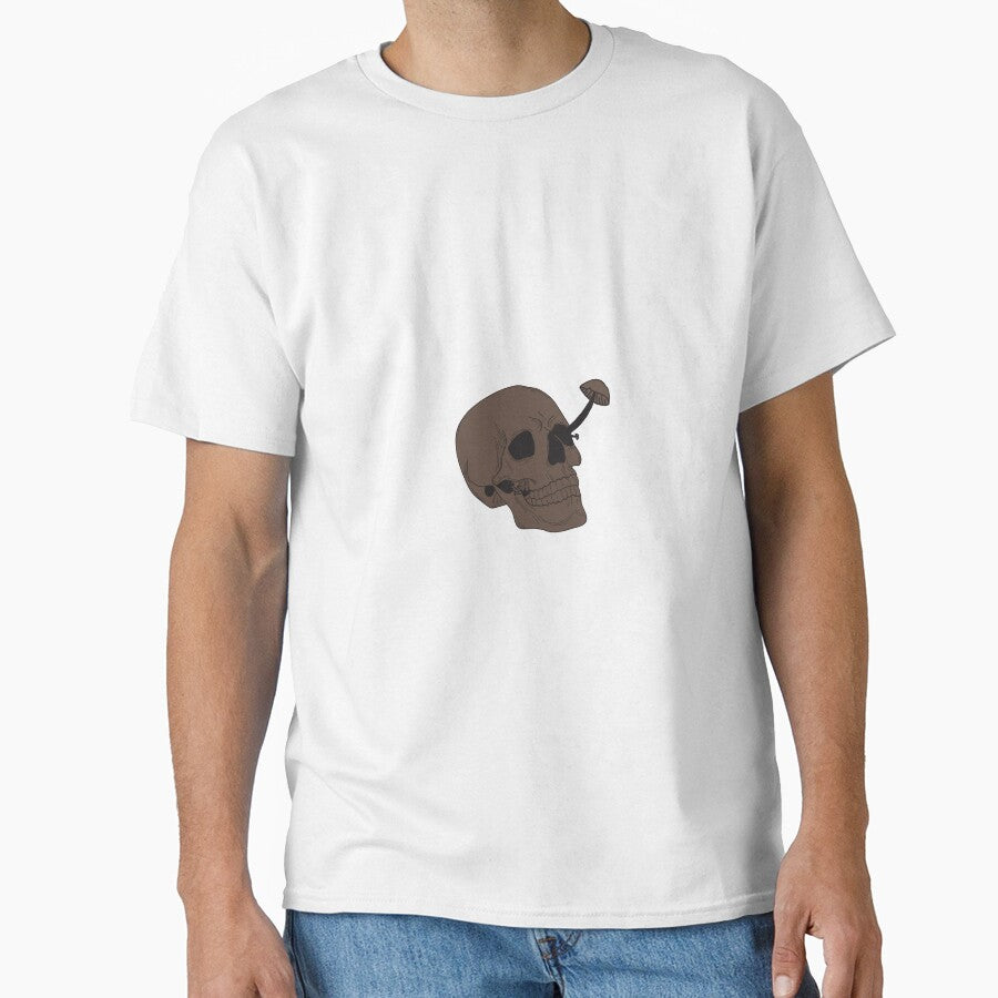 Skull with Mushrooms by Shadow-Shrooms