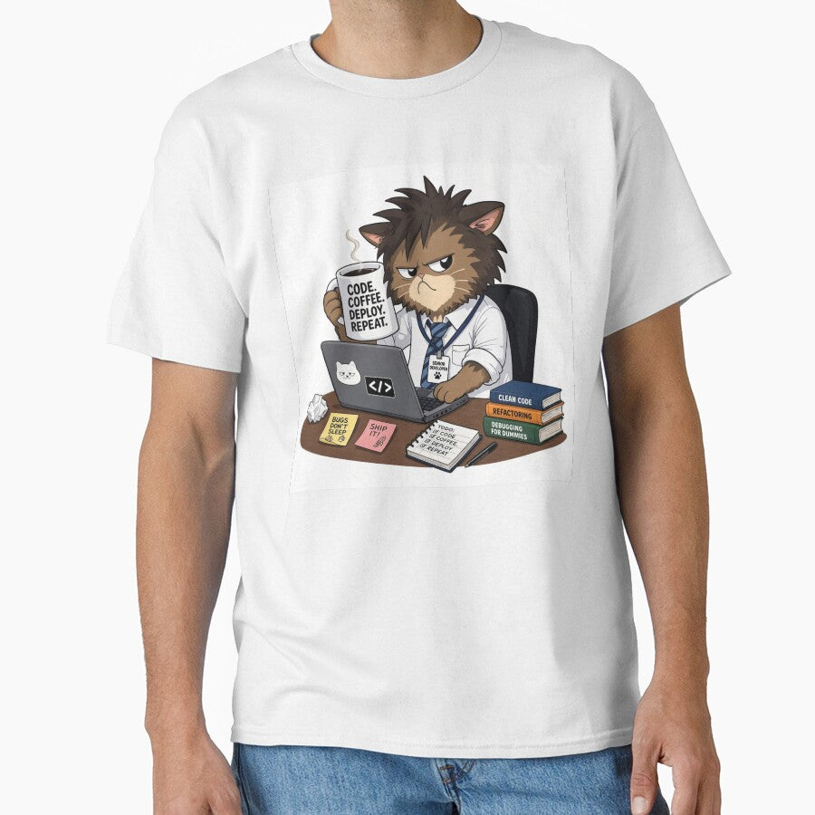 Funny Coding Cat Software Engineer by chicworld2026