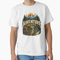 Adventure Awaits Vintage Mountain Hiking Camping Outdoor Design by RobertArt08