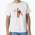 Santa Airedale Terrier Dog with Christmas Ho Ho Ho by SeasonalDogs