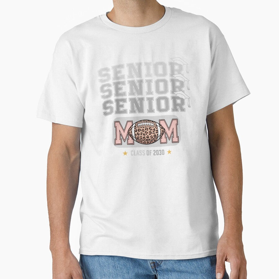 Proud Mom Graduation 2030 Football by QuiteOrbit