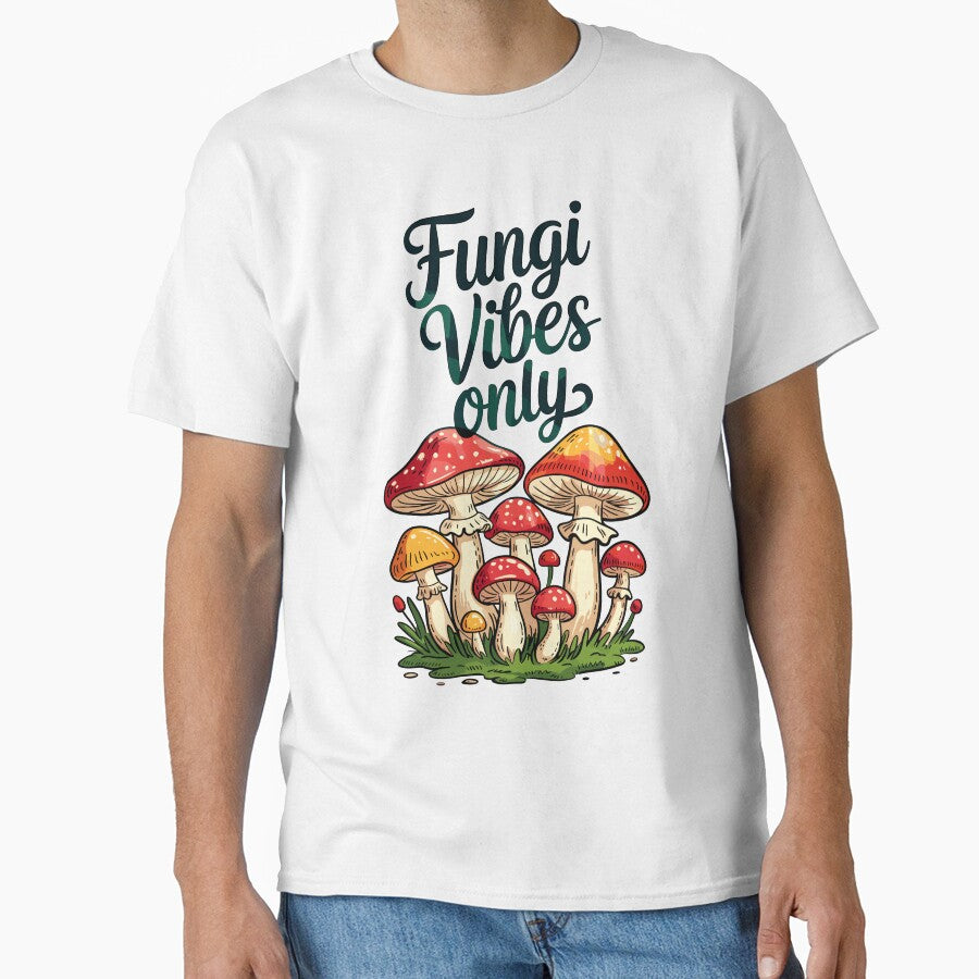 Fungi Vibes Only Funny Mushroom Nature Forestcore Art by designleon19