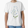 hand painted blue forget me not flowers 2021 watercolor by ColorandColor Unisex