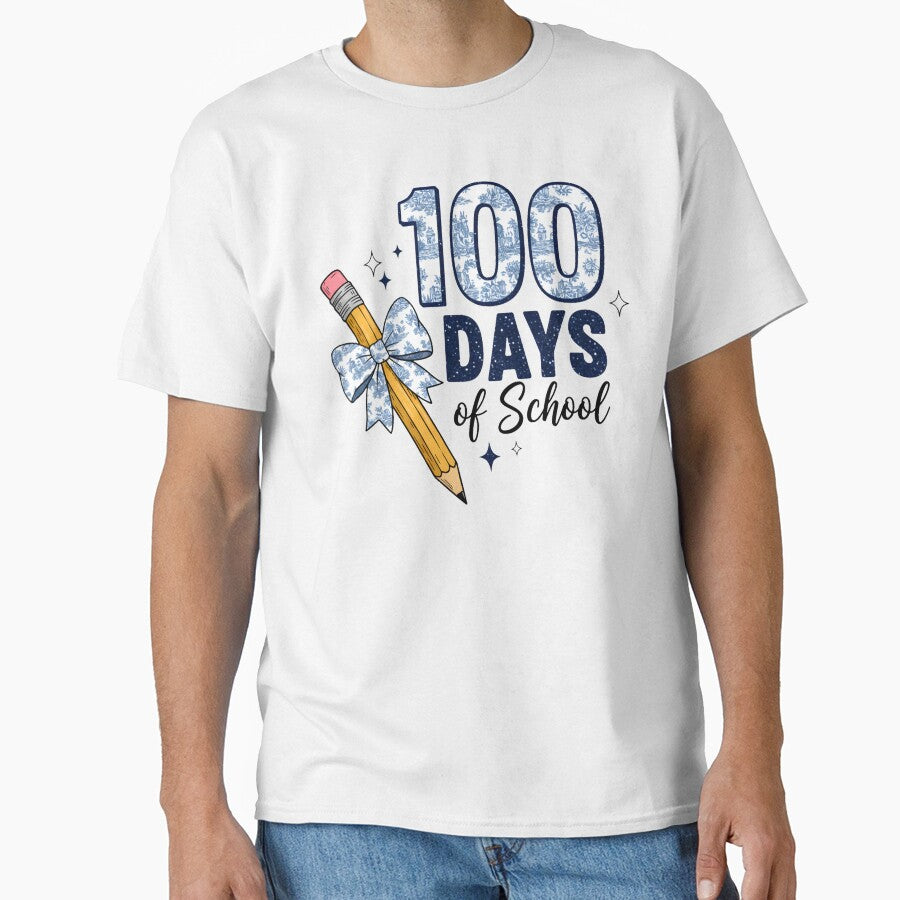 Floral Coquette 100 Days of School Pencil by DesignDenDo ⭐⭐⭐⭐⭐