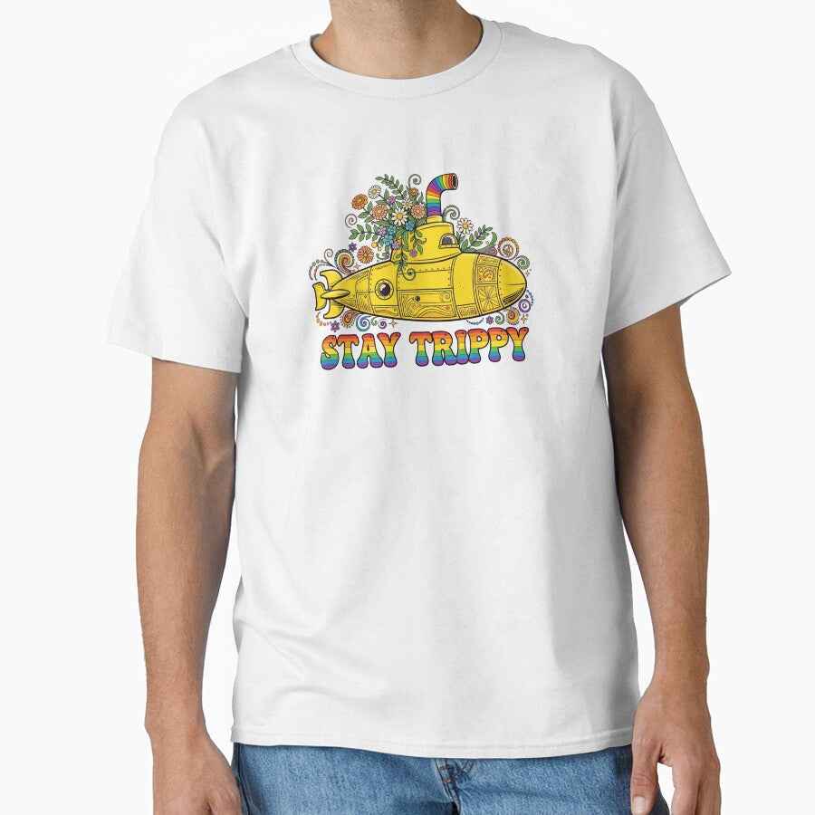Stay Trippy Yellow Ship by GeeklyShirts
