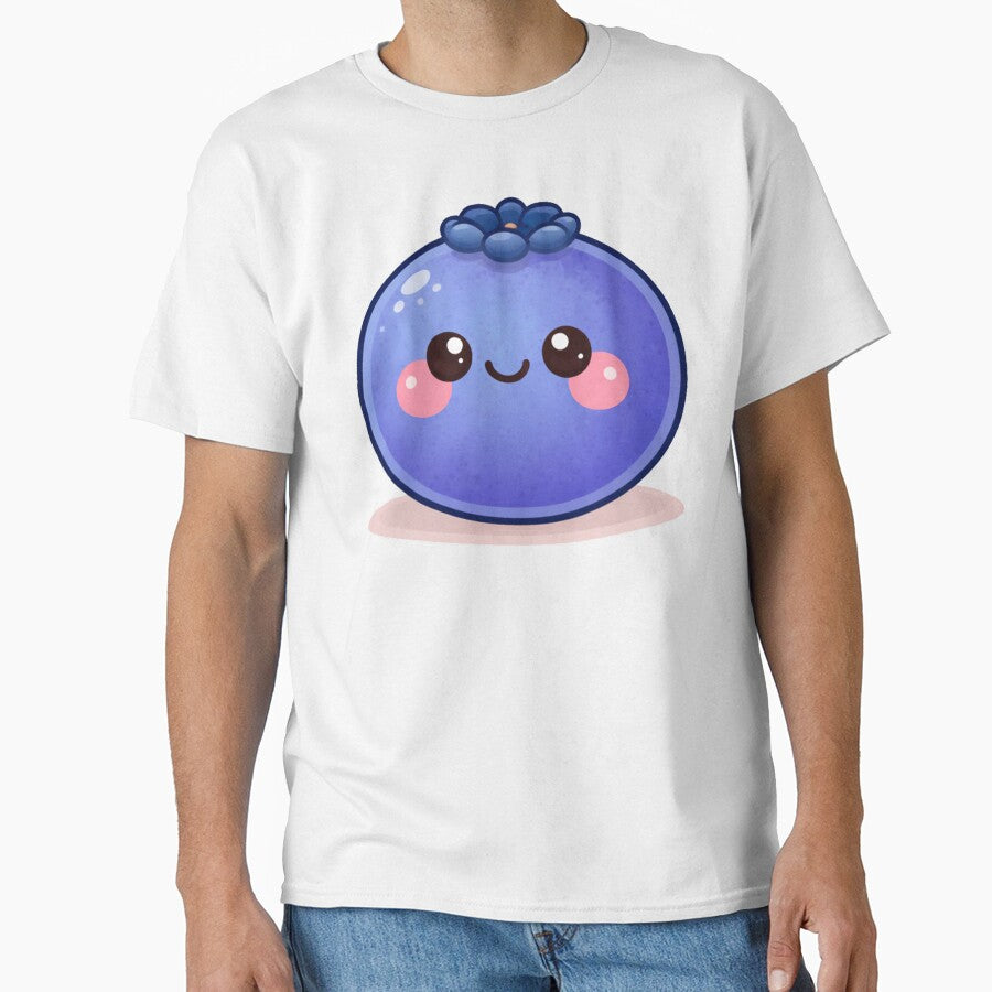 Blueberry Kawaii Food Character by ImagenFusionP