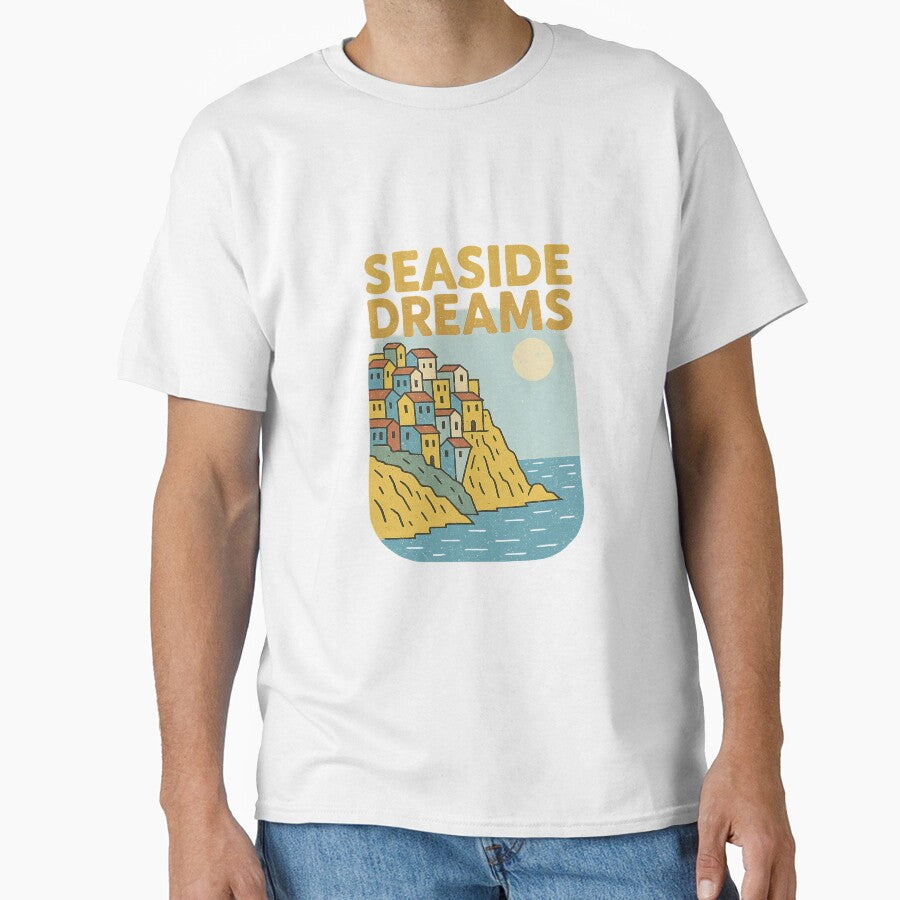Seaside Dreams – Retro Cinque Terre Coastal Graphic by Bratak