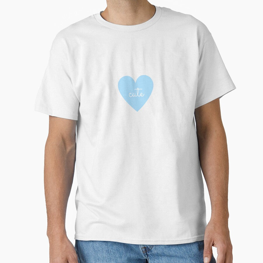 Cute Heart Print (Light Blue) by saeroun