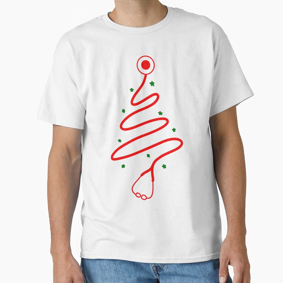 Scribble stethoscope tree (red) by RandiMullins