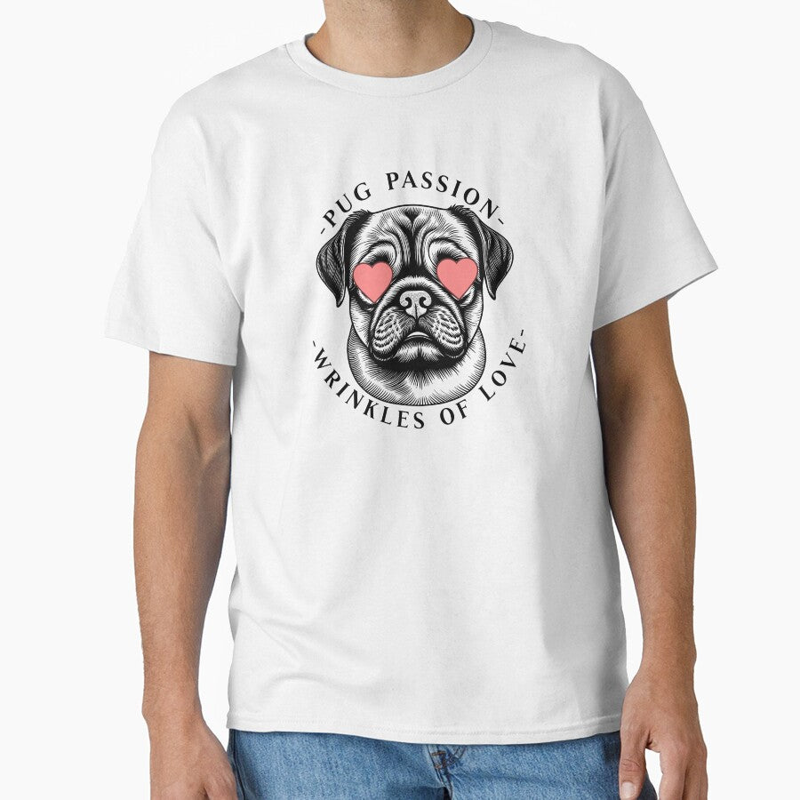 Wrinkles of Love - Cute Dog - Cute Pug by BlueCoastPOD