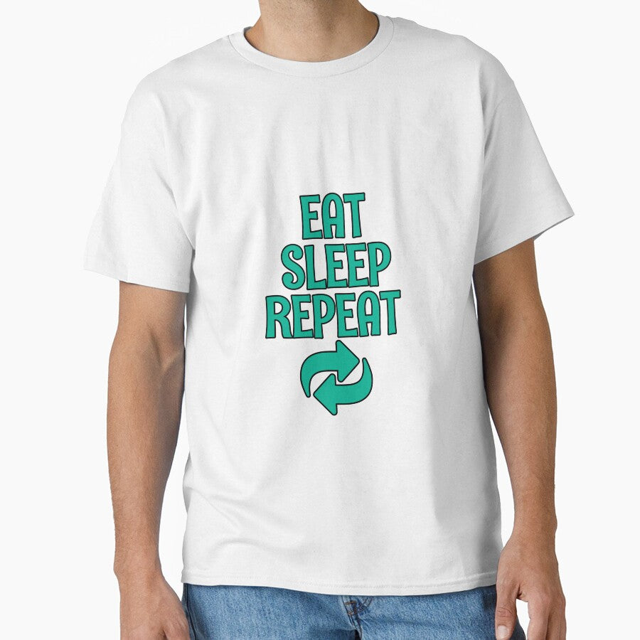 Eat Sleep Repeat mint green by rovan-hamdy