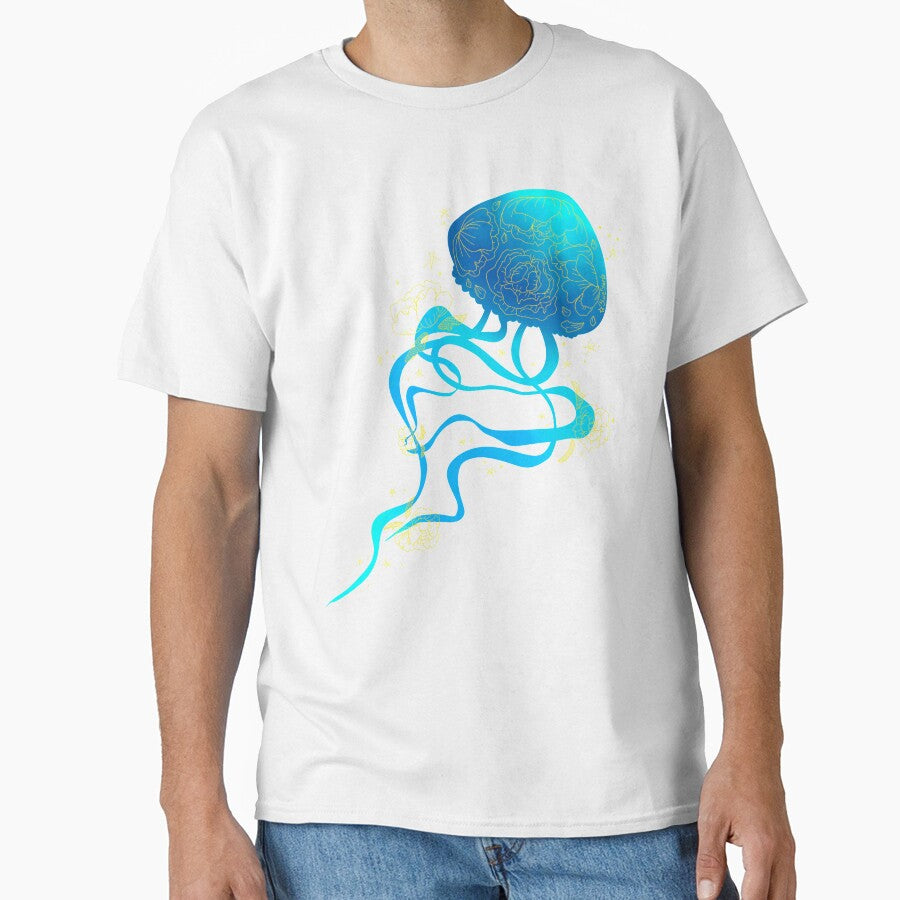 Gold Flower Jellyfish by artby3lue5tar
