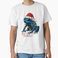 Hop Into the Holidays – Blue Poison Dart Frog Christmas by SVALANART
