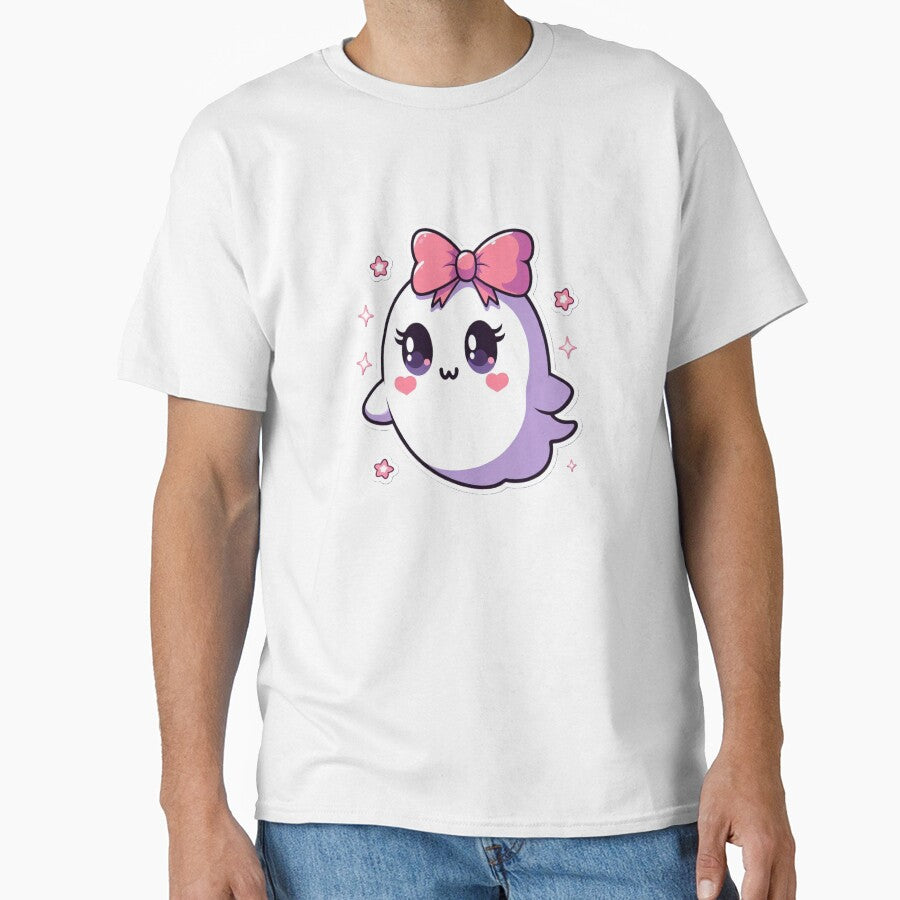 Pink Bow Ghost by Spike The Punch Design Co.