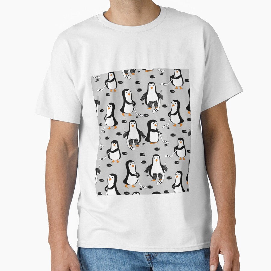 Funny Penguin Ice Hockey by MignonBeauty