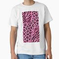 Hot Pink Glitter Animal Print Collage | McBling Girly Y2K & Pink Scene Aesthetic by BrontesWhimsyStore