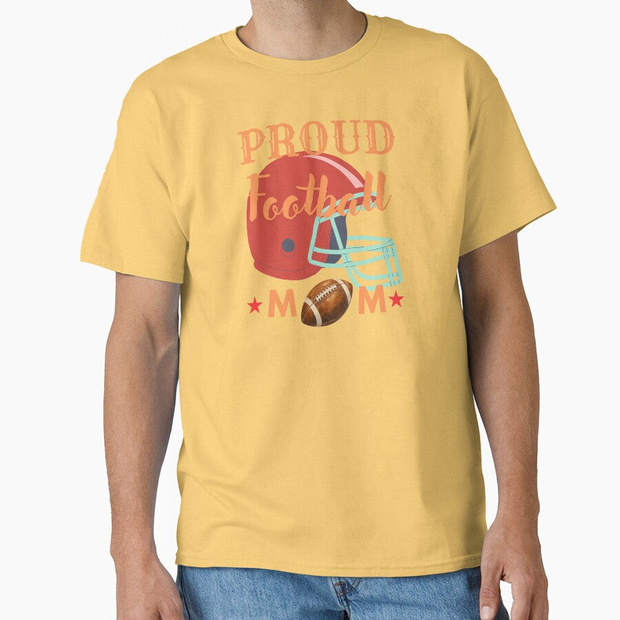 Proud Football Mom Cute Sports Season Design by Evelashop