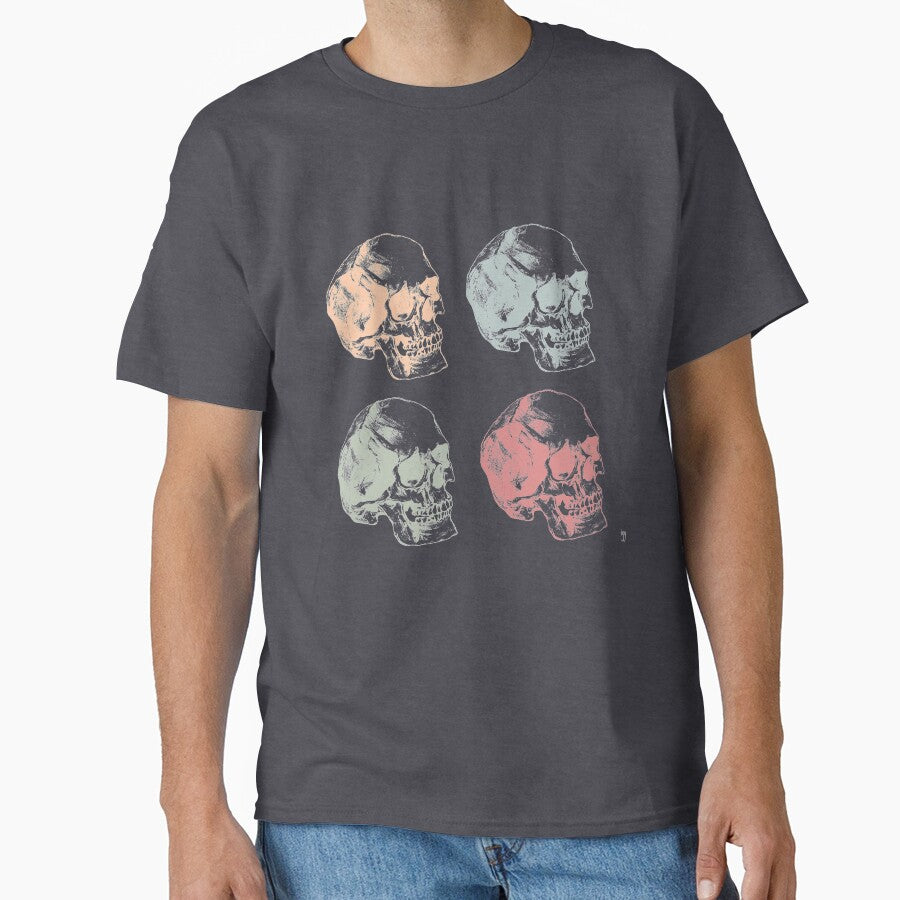 Pop Art Skulls Grid, Muted/Pastel by IGYdesigns