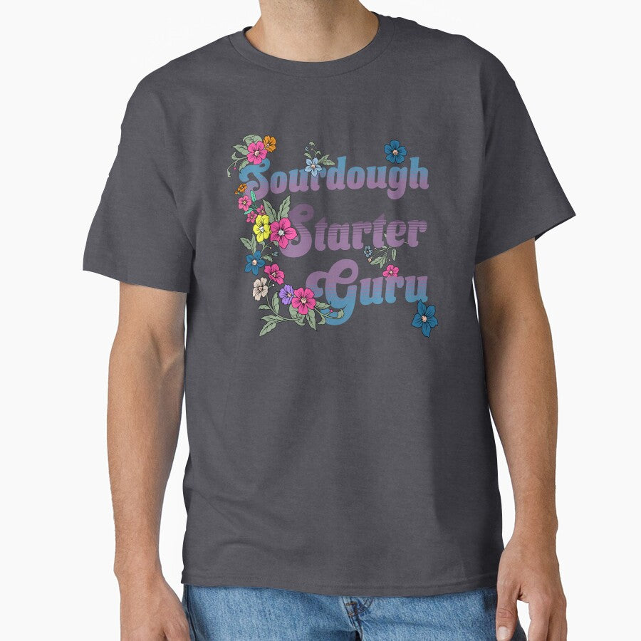 sourdough starter guru- Floral Retro Baking Design by TSOL5