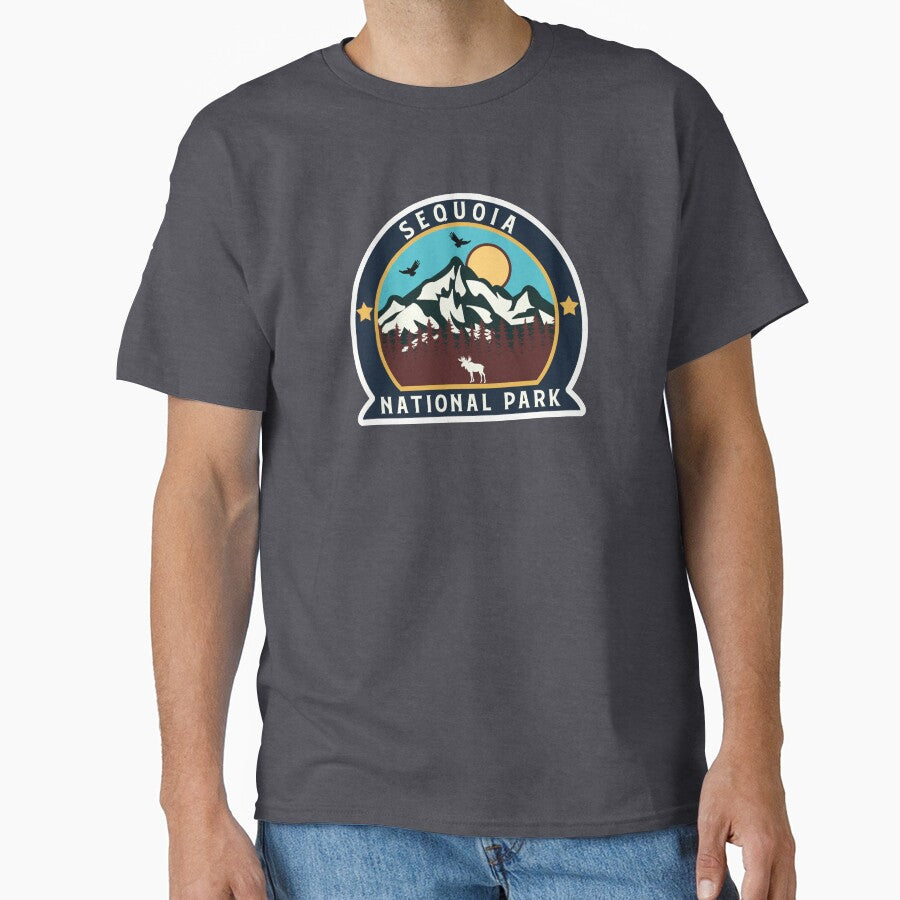 Sequoia National Park-Vintage by Road-tees