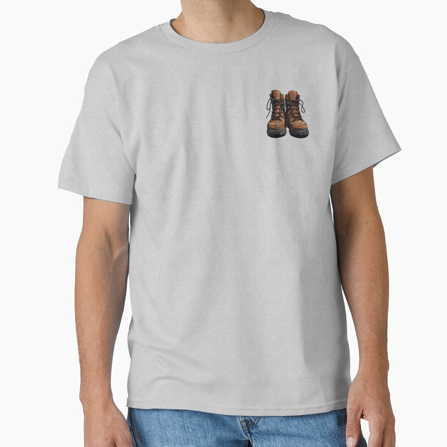 Brown Hiking Boots - Digital Art - Outdoor Sticker Series 1 | WanderUpNorthCo. by WanderUpNorth