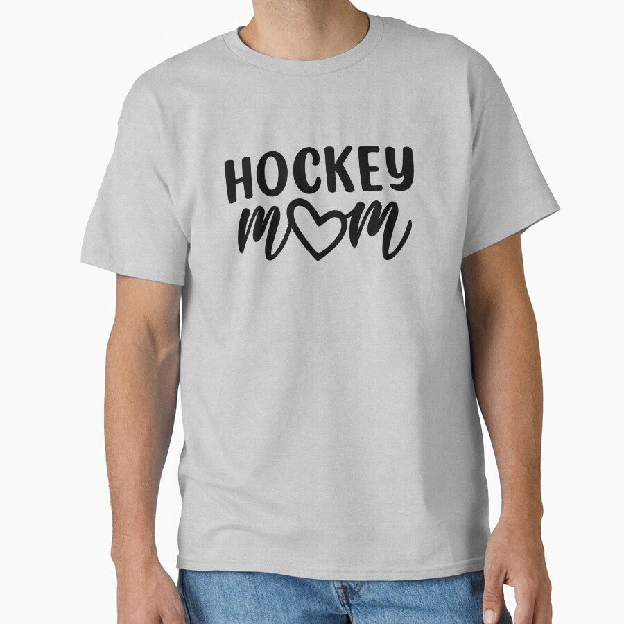 Hockey Mom Heart Black by LaurenElin