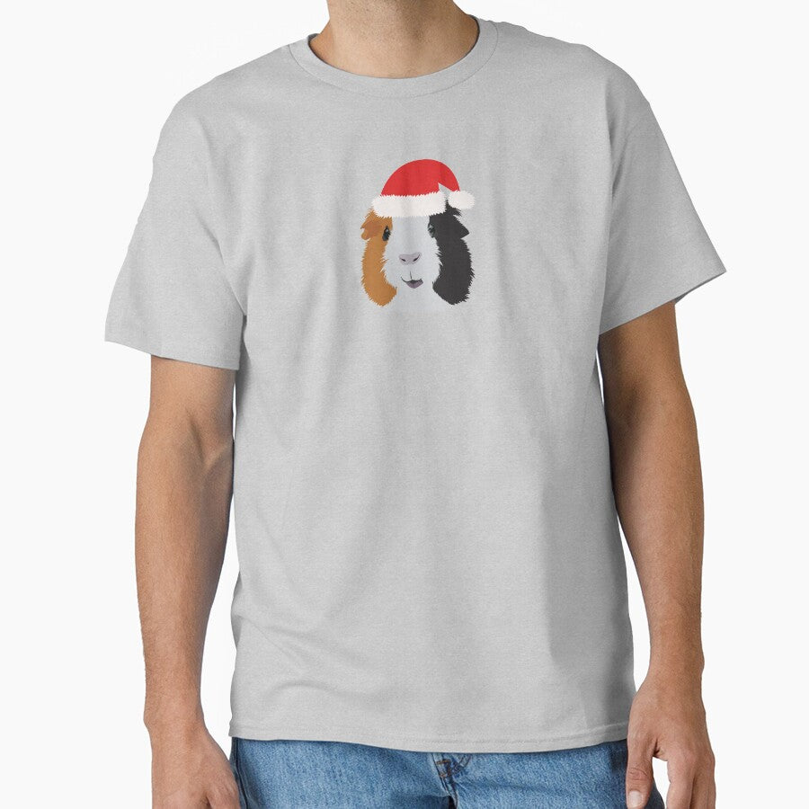 Guinea Pig Wearing a Santa Hat by KCPetPortraits