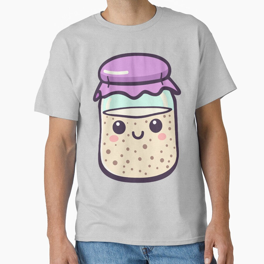 Purple Kawaii Sourdough Starter by BRU Design