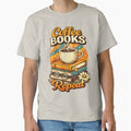 Cozy Coffee & Books Lover Design – Bookworm Gift Aesthetic Vintage Retro Design for T-Shirt, Sticker, iPhone case, mug, bag, hoodie by ArtByTripti
