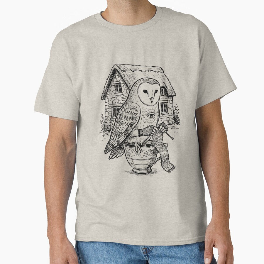 Elderberry Owl with Soft Human Hands - Cottage Magic by bapupa