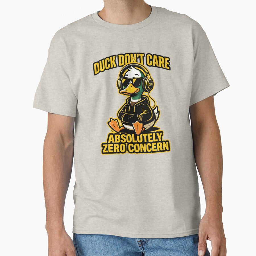 Duck Don't Care Absolutely Zero Concern Funny Art Print by Sky-bully