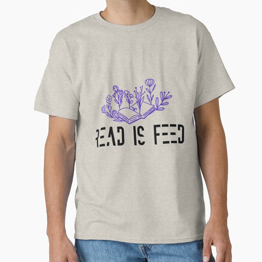Read Is Feed – Book Lover Reading Pun by LailaStudiosArt