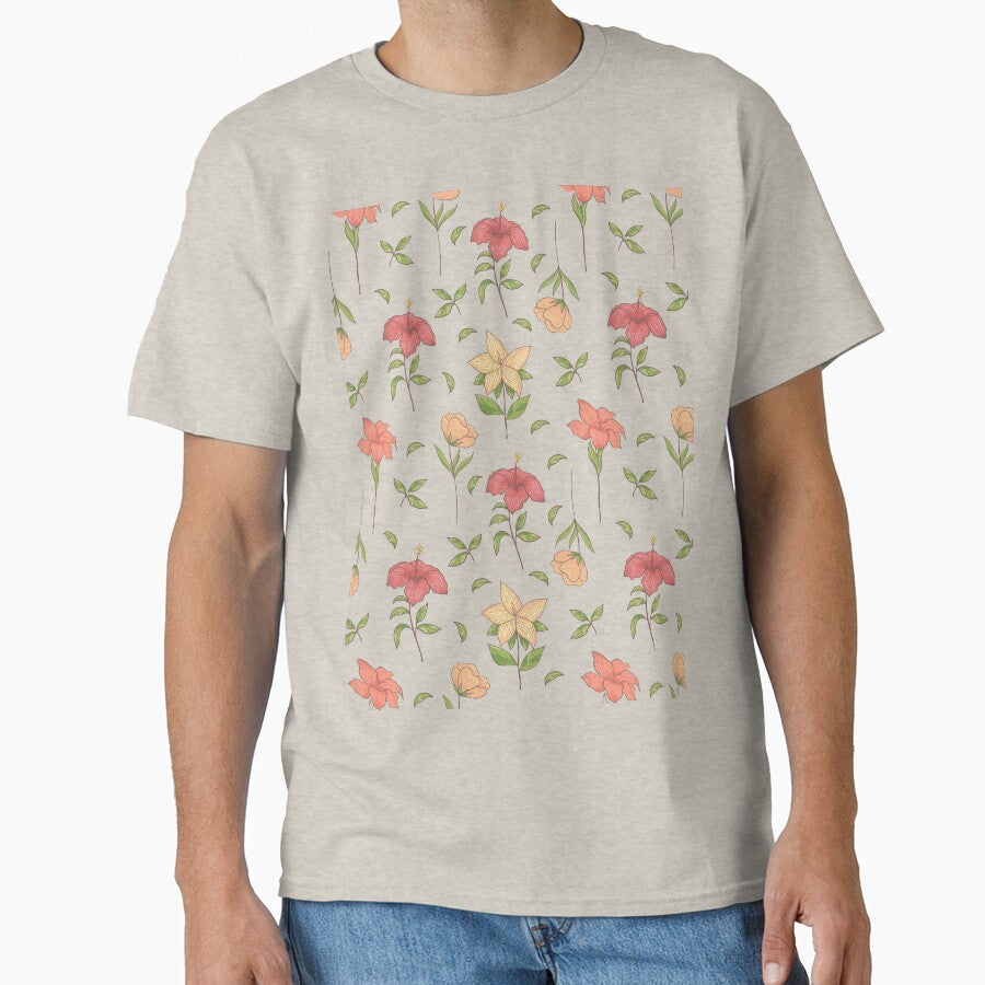 Hand Drawn Seamless Pattern Beautiful Tropical Flowers by roocky