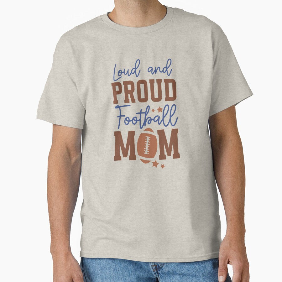 Loud and Proud Football Mom Varsity Touchdown Quarterback by ArtMeetsPizza