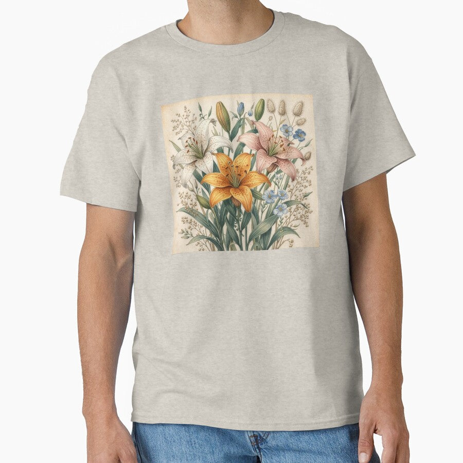 Vintage Lily Botanical Illustration by Rutvain