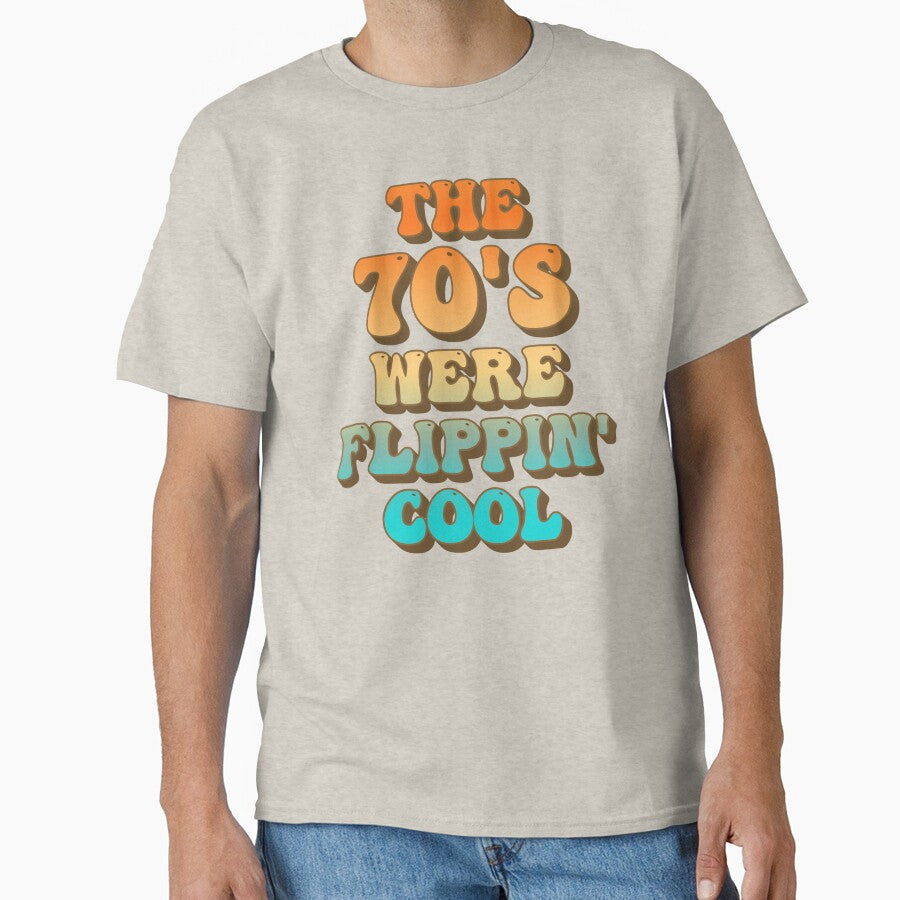 Fun The 70's Were Flippin' Cool, Ombre Pastel Retro Style Design by TrulyEpoque