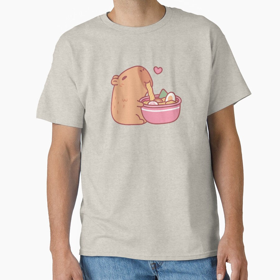 Cute Capybara Eating Ramen by rustydoodle